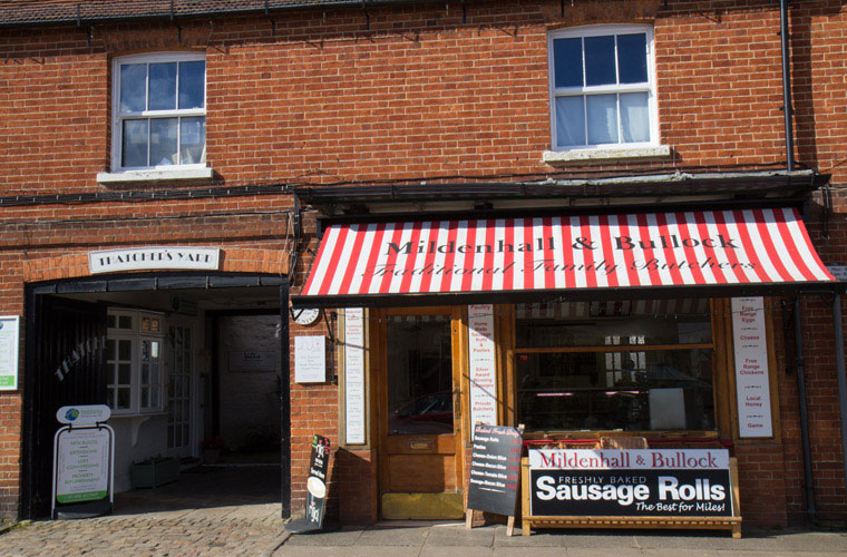 Thatchers yard, Mildenhall and Bullock Butchers, Kintbury, Berkshire